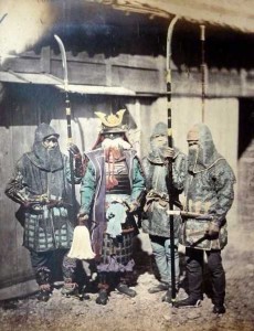 Samurai with naginata